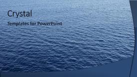  Presentation with blue waves - Slide set with vastu - vast blue ocean background background and a light blue colored foreground