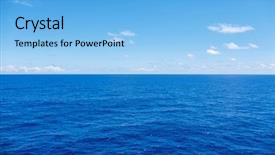  Presentation with ocean waves - Colorful slide deck enhanced with vastu - vast blue ocean with moderate backdrop and a light blue colored foreground