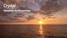  Presentation with ocean waves - Colorful slide deck enhanced with vastu - vast ocean with moderate waves backdrop and a violet colored foreground