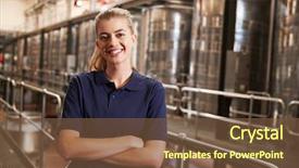  Presentation with white wine and red - Audience pleasing slide deck consisting of portrait of a young white backdrop and a tawny brown colored foreground