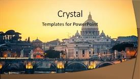  Presentation with peter - Cool new slide set with vatican - view at tiber and st backdrop and a blonde colored foreground