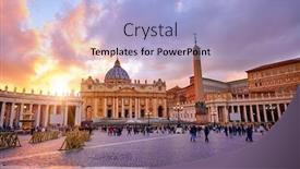  Presentation with sky holy - Cool new slides with vatican-city-holy-see-rome backdrop and a light blue colored foreground