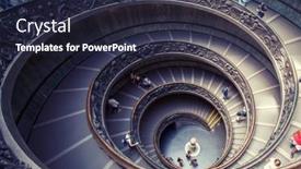  Presentation with vatican - PPT theme featuring vatican-july-11-spiral-stairs background and a wine colored foreground