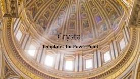  Presentation with vatican - Presentation theme featuring vatican-september-11-2015-inside background and a coral colored foreground