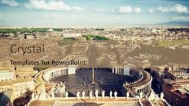  Presentation with vatican - Slides consisting of vatican-square-of-saint-peter background and a  colored foreground