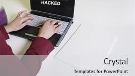  Presentation with laptop - Slides enhanced with ve up - close up of woman using background and a white colored foreground