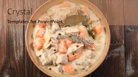  Presentation with veal - Amazing presentation theme having veal-cream-and-carrot-traditional backdrop and a coral colored foreground