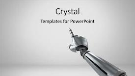  Presentation with vector - Audience pleasing PPT theme consisting of vector - digital composite of android robot backdrop and a light gray colored foreground