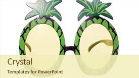  Presentation with design fashion - Amazing presentation design having vector - funny fashion pineapple design sun backdrop and a cream colored foreground