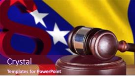  Presentation with vector - Amazing slides having vector icon of section symbol against bosnia herzegovina national flag backdrop and a tawny brown colored foreground