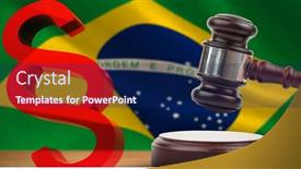  Presentation with vector - Audience pleasing slides consisting of symbol against digitally generated brazil backdrop and a navy blue colored foreground