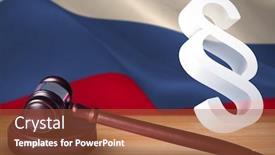  Presentation with vector - Colorful slides enhanced with digitally generated russian national flag backdrop and a red colored foreground