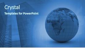  Presentation with vector - Colorful slide set enhanced with vector image of blue globe backdrop and a  colored foreground