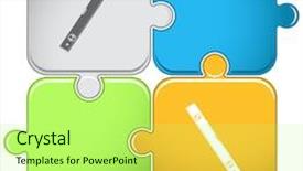  Presentation with vector - Slides consisting of vector version is in portfolio background and a mint green colored foreground