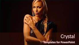  Presentation with ornament - PPT layouts featuring vedic - woman with traditional mehndi henna background and a wine colored foreground