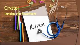  Presentation with clipboard stethoscope - PPT theme featuring vedic maths - pediatrician workplace with clipboard background and a tawny brown colored foreground