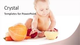  Presentation with diaper - Audience pleasing theme consisting of  backdrop and a  colored foreground