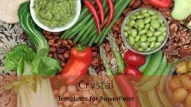  Presentation with carbs - Slide set featuring vegan-health-food-diet background and a red colored foreground