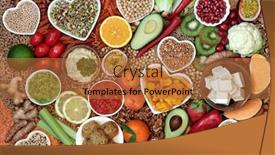  Presentation with vegan food - Amazing presentation having vegan-health-food-for-fitness backdrop and a coral colored foreground