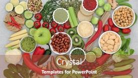  Presentation with proteins - Audience pleasing slides consisting of vegan-healthy-food-for-ethical backdrop and a red colored foreground