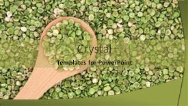  Presentation with vegan - Presentation theme consisting of vegan-healthy-roasted-green-peas background and a yellow colored foreground