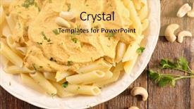  Presentation with mac - Cool new slide deck with vegan mac and cheese pasta backdrop and a  colored foreground