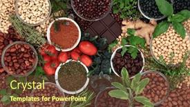  Presentation with flavonoids - Theme having vegan-natural-health-food-high background and a tawny brown colored foreground