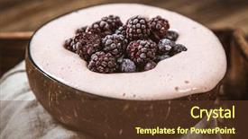  Presentation with vegan - Slide set enhanced with  background and a  colored foreground