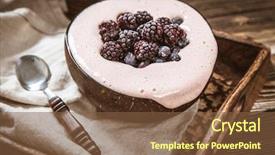  Presentation with vegan - Presentation having  background and a  colored foreground