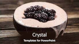  Presentation with vegan - PPT theme featuring  background and a  colored foreground