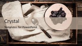  Presentation with vegan - Slide set featuring  background and a  colored foreground