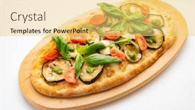  Presentation with vegan - Presentation consisting of  background and a  colored foreground