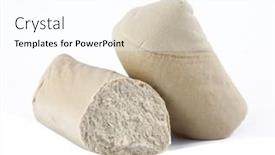  Presentation with sausages - Presentation design having vegan-sausages-in-white-background background and a white colored foreground