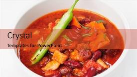  Presentation with red - Presentation theme having vegatable stew with carrot red background and a  colored foreground