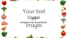  Presentation with border - PPT layouts consisting of vegetable border with room background and a white colored foreground