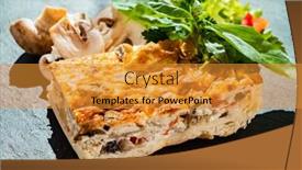  Presentation with black - Theme having vegetable-casserole-on-black-background background and a  colored foreground