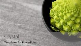  Presentation with culinary - Beautiful slide set featuring vegetable-food-and-culinary-concept backdrop and a light gray colored foreground