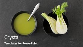  Presentation with culinary - Amazing theme having vegetable-food-and-culinary-concept backdrop and a dark gray colored foreground