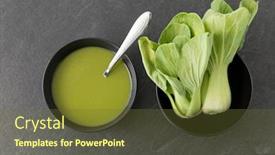  Presentation with chinese food - Beautiful slides featuring vegetable-food-and-culinary-concept backdrop and a tawny brown colored foreground