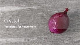  Presentation with culinary - Slide deck with vegetable-food-and-culinary-concept background and a gray colored foreground