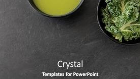  Presentation with culinary - Amazing slide deck having vegetable-food-and-culinary-concept backdrop and a dark gray colored foreground
