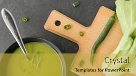  Presentation with chinese food - Amazing PPT layouts having vegetable-food-and-culinary-concept backdrop and a yellow colored foreground