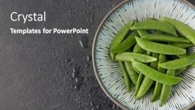  Presentation with culinary - Cool new slides with vegetable-food-and-culinary-concept backdrop and a dark gray colored foreground