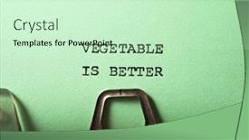  Presentation with phrase believe in yourself - Beautiful slide set featuring vegetable-is-better-phrase-written backdrop and a soft green colored foreground