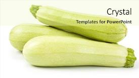  Presentation with bone marrow - Theme enhanced with vegetable marrow isolated on white background and a blonde colored foreground