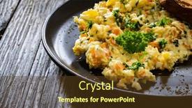  Presentation with mayonnaise - PPT layouts consisting of vegetable-mayonnaise-salad-with-hard background and a tawny brown colored foreground