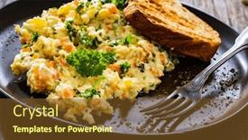  Presentation with mayonnaise - Slide deck consisting of vegetable-mayonnaise-salad-with-hard background and a tawny brown colored foreground