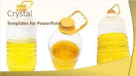  Presentation with oil plastic - Slides enhanced with vegetable-oil-in-large-plastic background and a cream colored foreground