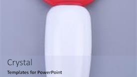  Presentation with gray - Slide set enhanced with vegetable-peeler-isolated-on-gray background and a light blue colored foreground