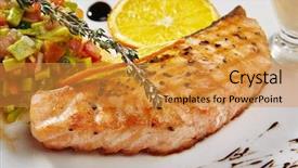  Presentation with blue cheese - Cool new slide set with vegetable salsa and blue cheese backdrop and a gold colored foreground